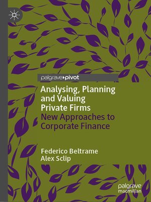 cover image of Analysing, Planning and Valuing Private Firms
